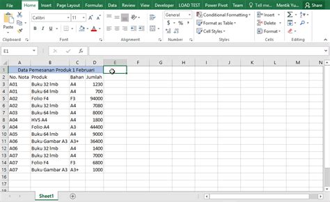 Download Data Excel Untuk Latihan Pivot Table