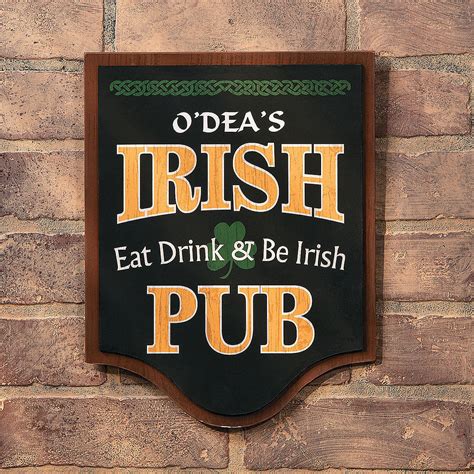 Personalized Irish Pub Sign - TerrysVillage.com | Pub signs, Irish pub design, Pub decor