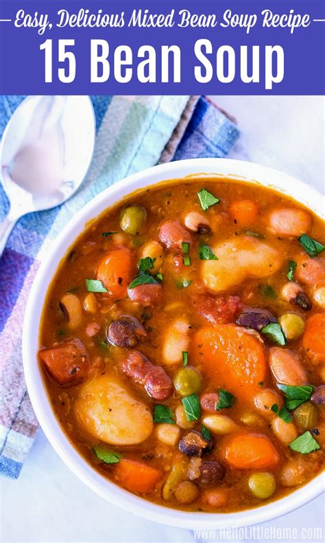 15 Bean Soup (Easy + Healthy Recipe) | Hello Little Home