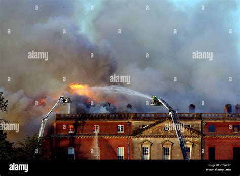 Clandon Park fire Stock Photo - Alamy