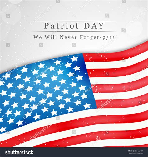 Illustration Of U.S.A Flag For Patriot Day - 215422177 : Shutterstock