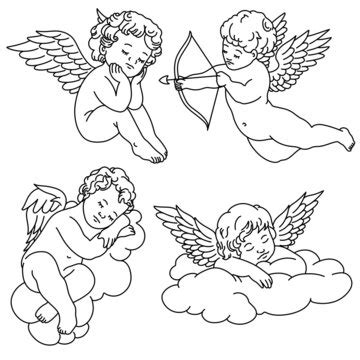 Cherubs Angels Clip Art