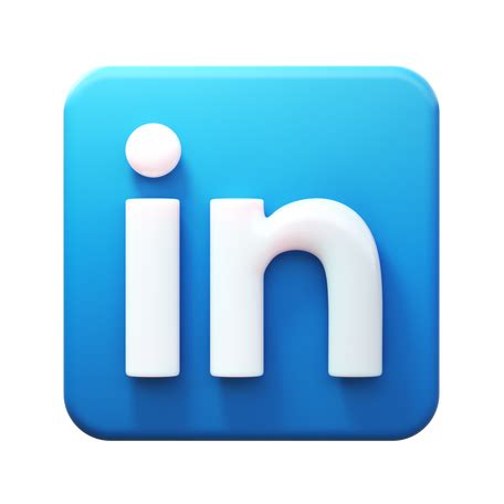 3D Logo linkedin PNG, SVG