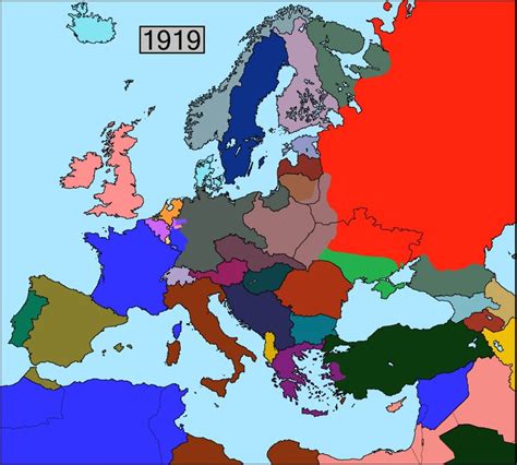 Europe 1919 Diagram | Quizlet