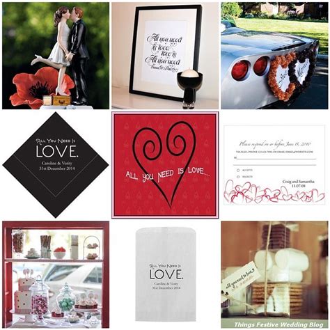 All You Need Is Love Wedding Theme Inspiration | Things Festive Weddings & Events