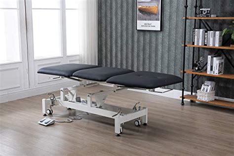 Electric Treatment Table,HomelyD Hi-Lo Adjustable，3-Section Physical Therapy Table, Ultra ...