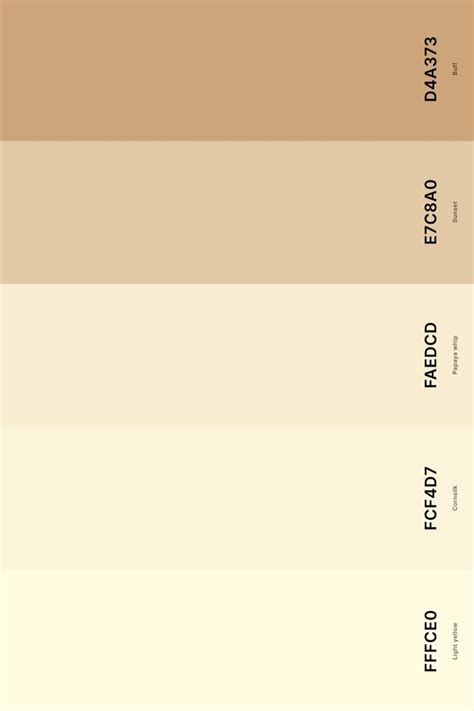 25+ Best Beige Color Palettes with Names and Hex Codes in 2024 | Beige color palette, Color ...