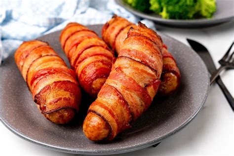 Bacon Wrapped Sausages - Step Away From The Carbs