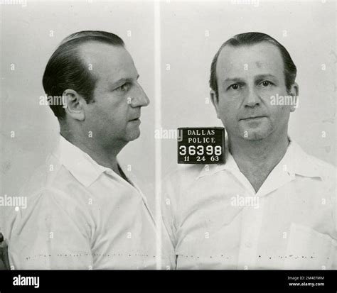 Mugshot of Jack Ruby taken November 11, 1963, after his arrest for killing Lee Harvey Oswald ...