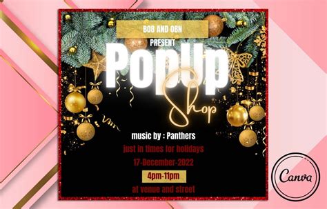 Pop up Shop Flyer Pop up Shop Template DIY Editable Flyer - Etsy