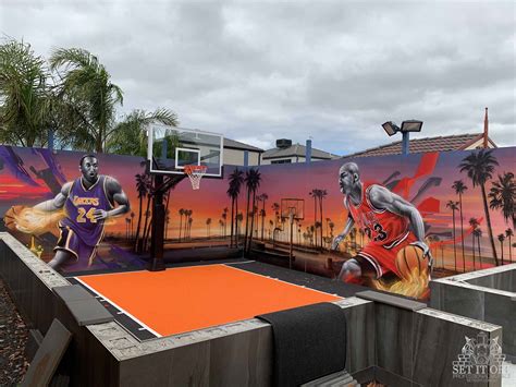 Basketball Court Wall Mural