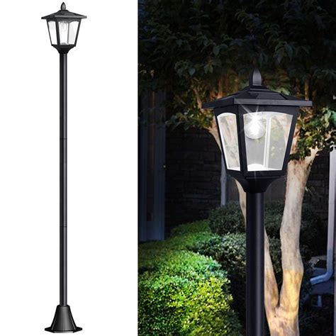 Buy 68'' Solar Lamp Post Lights Outdoor, Solar Powered Vintage Street ...