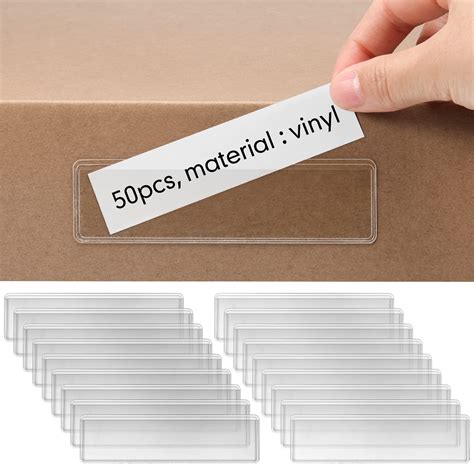 Buy Label Holders Adhesive Shelf Tag 1.2 x 4.3 Inch Clear Shelf Tag ...