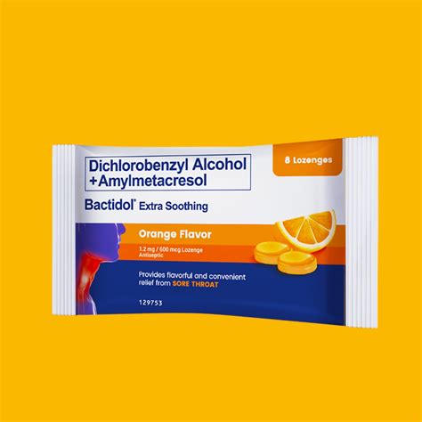 BACTIDOL, Bactidol Extra Soothing Lozenge Orange 8s | Watsons Philippines