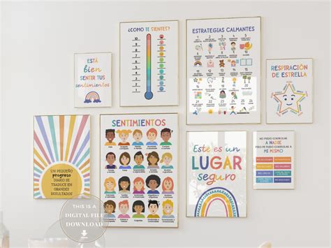 30 Spanish Classroom Educational Posters Wall Art Bundle - Etsy