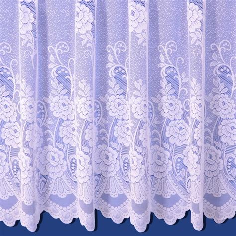 Sally Net Curtain in White. 54inch Drop. Sold By The Metre.: Amazon.co.uk: Kitchen & Home