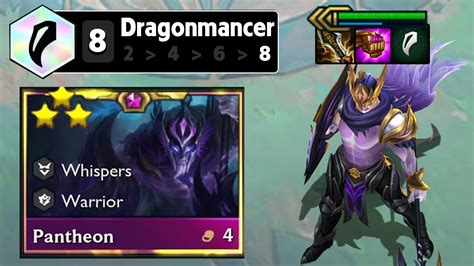 Dragonmancer Pantheon 3 Star | One Skill 4000 Dame | TFT PBE Set 7.5 ...