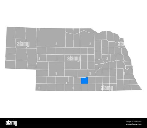 Map of Kearney in Nebraska Stock Photo - Alamy