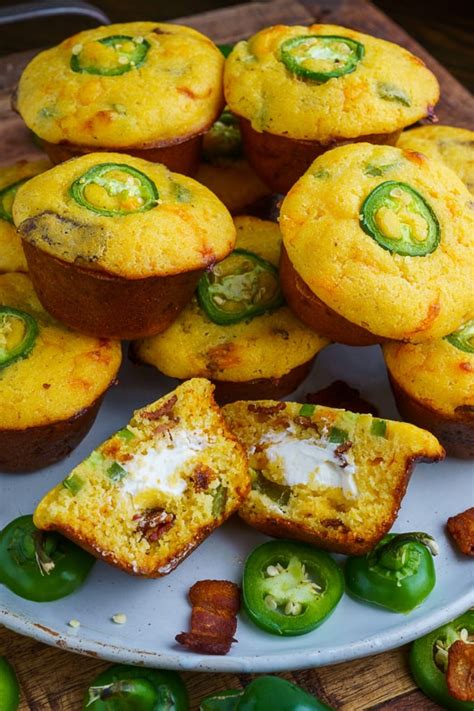 Jalapeno Popper Cornbread Muffins - Closet Cooking