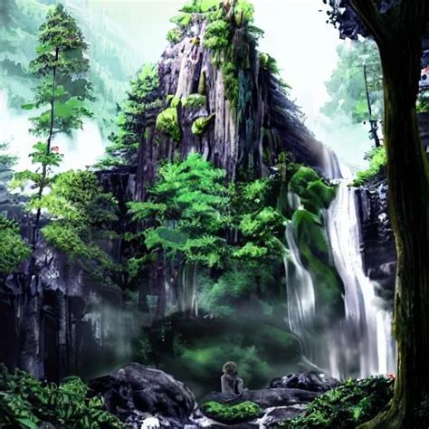 cute cottagecore aesthetic in a green forest near a... | OpenArt