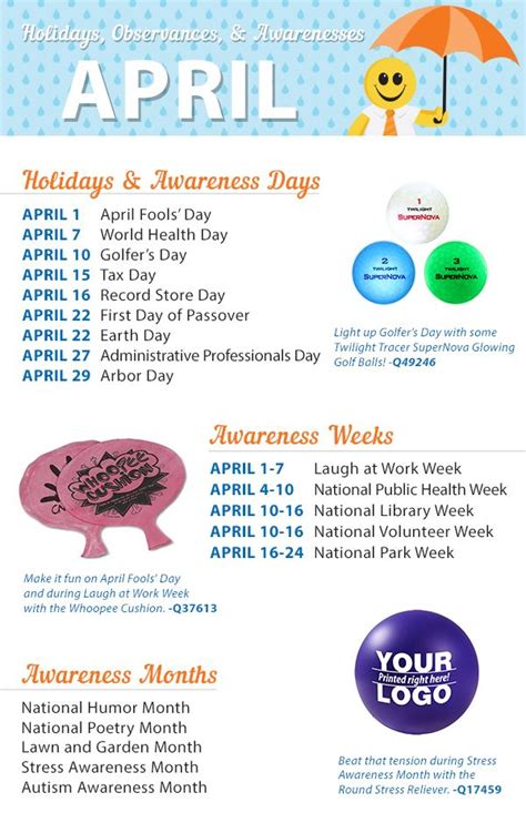 Calendar Of National Awareness Days 2020