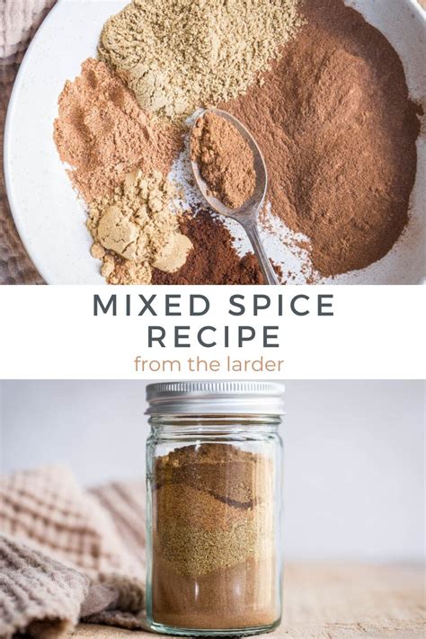 British Mixed Spice Recipe - From The Larder