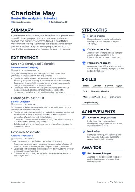 7 Scientist Resume Examples & Guide for 2023