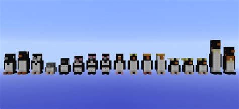 Small penguin statues Minecraft Map