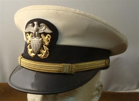 WWII NAVAL OFFICER OF U.S. SUMMER VISOR HAT