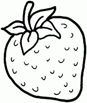 strawberry clipart black and white - Clip Art Library