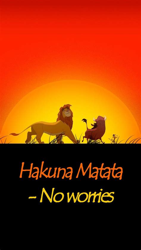 Lion King Hakuna Matata Wallpaper