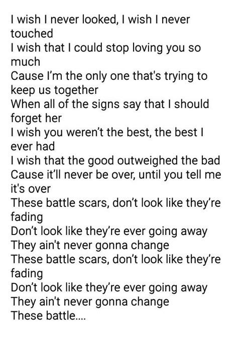 Song- Battle Scars Singer- Lupe Fiasco, Guy Sebastian | Here lyrics, Cool lyrics, Quotes about ...