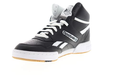 Reebok BB 4600 EH2136 Mens Black Leather High Top Basketball Sneakers - Ruze Shoes