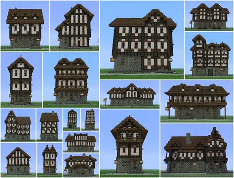 Minecraft Buildings Schematics Medieval Spawn (with Schemati