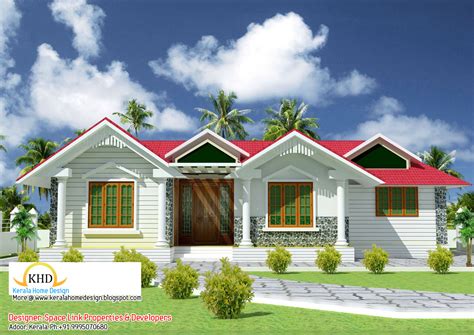 Beautiful single floor house elevation and Plan - 1070 sq. ft. | home ...