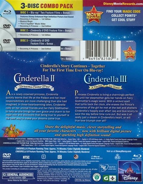 Cinderella II / Cinderella III: 2 Movie Collection (Blu-ray + DVD Combo ...