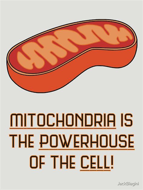 "Mitochondria is the Powerhouse of the Cell" T-shirt by JackBiagini | Redbubble