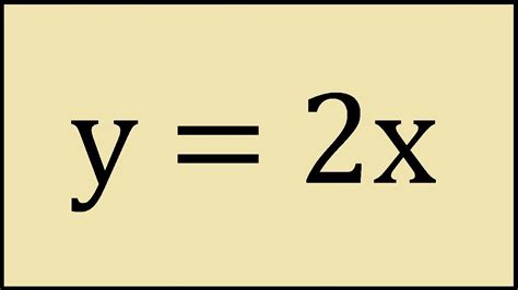 How to Graph y = 2x - YouTube