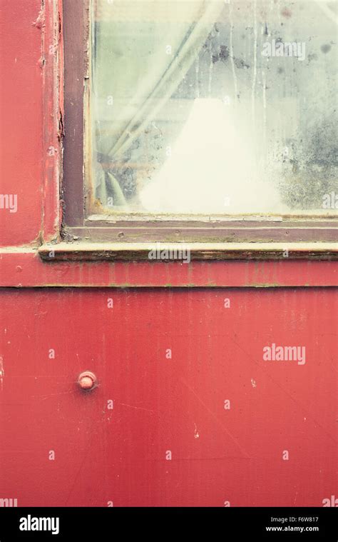 Old fashioned train interior showing empty seats. Detail of retro ...