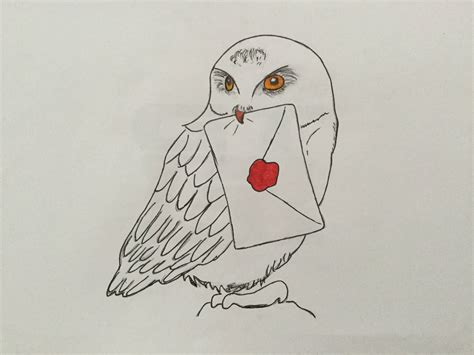 This is my drawing of Hedwig the owl from Harry Potter (12 yrs old BTW) : ZHCSubmissions