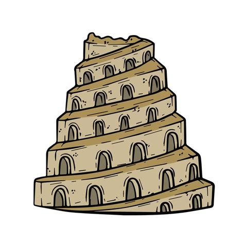 Torre de Babel. ciudad antigua babilonia de mesopotamia e irak. historia bíblica. civilización ...