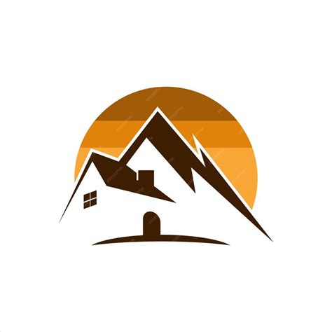 Premium Vector | Mountain resort hotel logo design inspiration