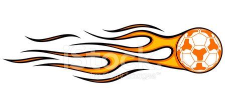 Flaming Soccer Ball (Vector) Stock Vector | Royalty-Free | FreeImages