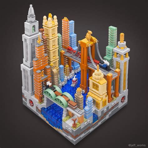 Time to travel to beautiful cityscapes Lego Architecture, Lego City ...