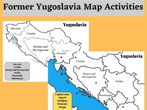 Former Yugoslavia Map Activities | Teaching Resources