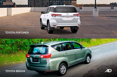 Toyota Innova vs. Fortuner – Sibling Rivalry | Autodeal