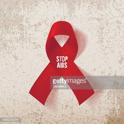 World Awareness Aids Day. Realistic Red Ribbon Stock Clipart | Royalty ...