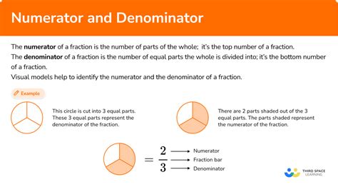 Numerator And Denominator Worksheets Grade 3