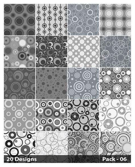 20 Grey Circle Pattern Vector Pack 06 | Circle pattern, Om symbol art, Vector free