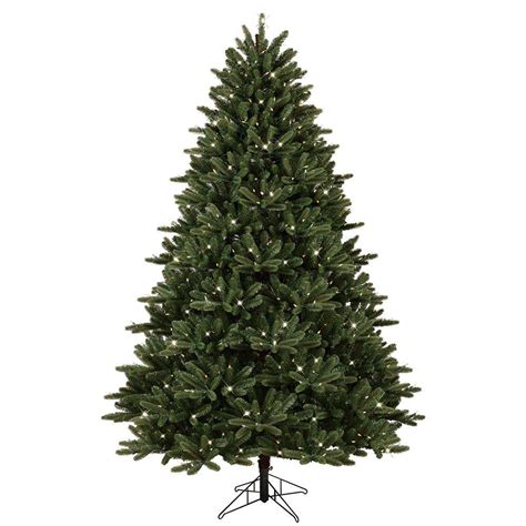 GE 7.5 ft. Pre-Lit LED Just Cut Frasier Fir Artificial Christmas Tree with EZ Light Technology ...